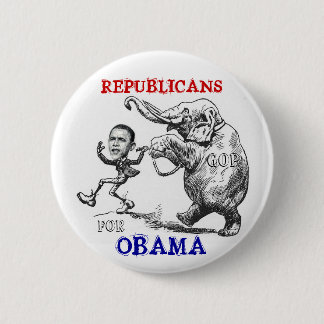 Republicans For Obama Button