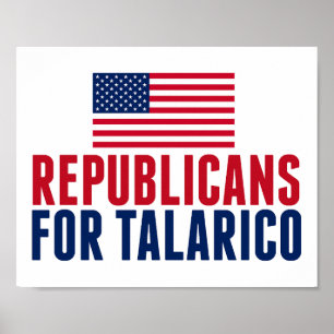 Republicans for Talarico 2026 Senate Election Poster