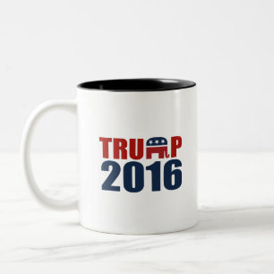 REPUBLICANS FOR TRUMP 2016 Two-Tone COFFEE MUG