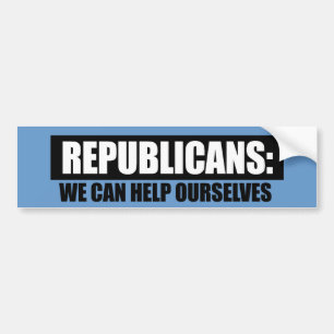 Republicans - We can help ourselves Bumper Sticker