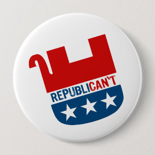 Republican't (2).png 10 cm round badge