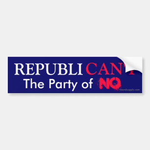 REPUBLICAN'T BUMPER STICKER