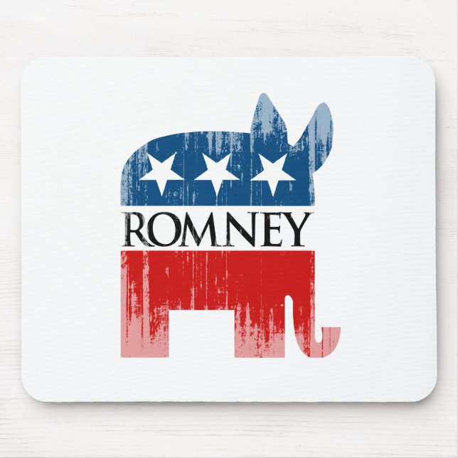 Republicrat Romney.png Mouse Mat (Front)