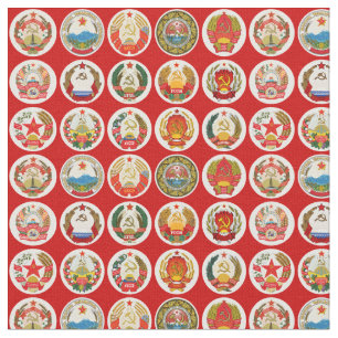 Republics of the Soviet Union Fabric