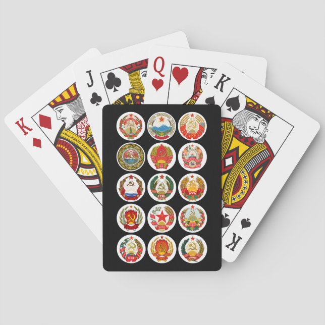 Republics of the Soviet Union Playing Cards (Back)