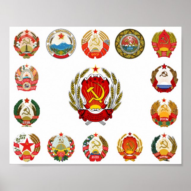 Republics of the Soviet Union Poster (Front)