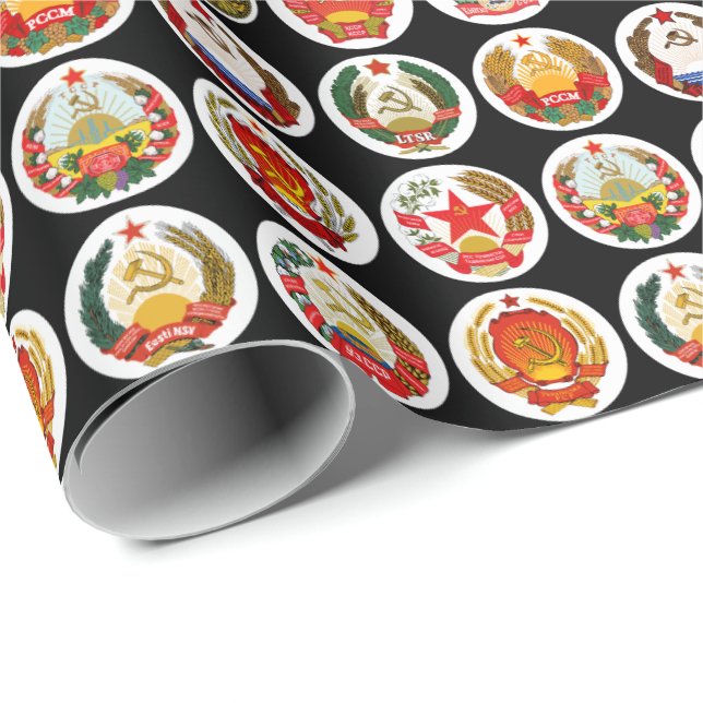 Republics of the Soviet Union Wrapping Paper (Roll Corner)