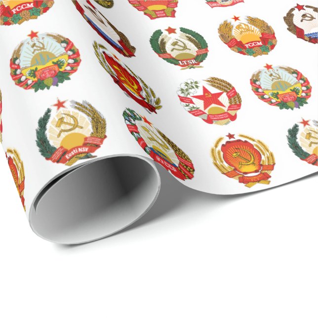 Republics of the Soviet Union Wrapping Paper (Roll Corner)
