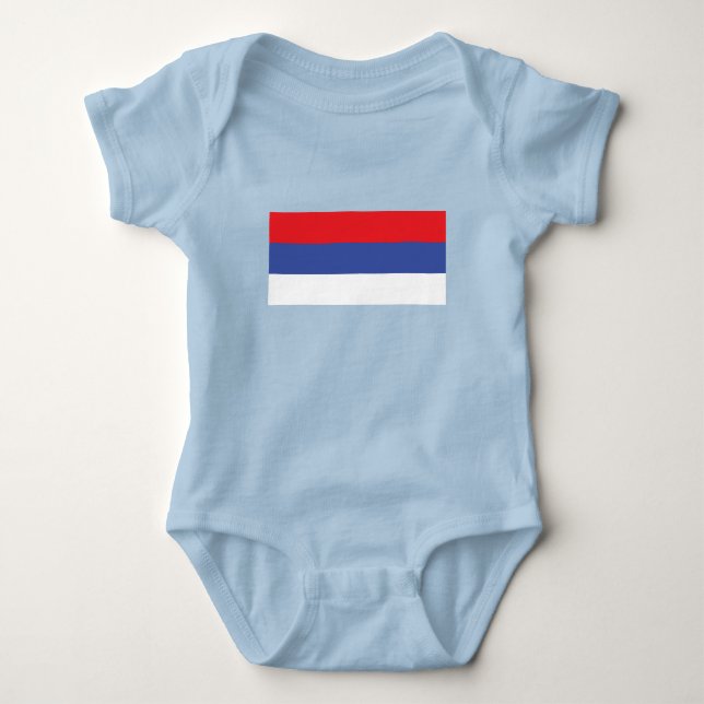 Republika Srpska Flag Baby Bodysuit (Front)
