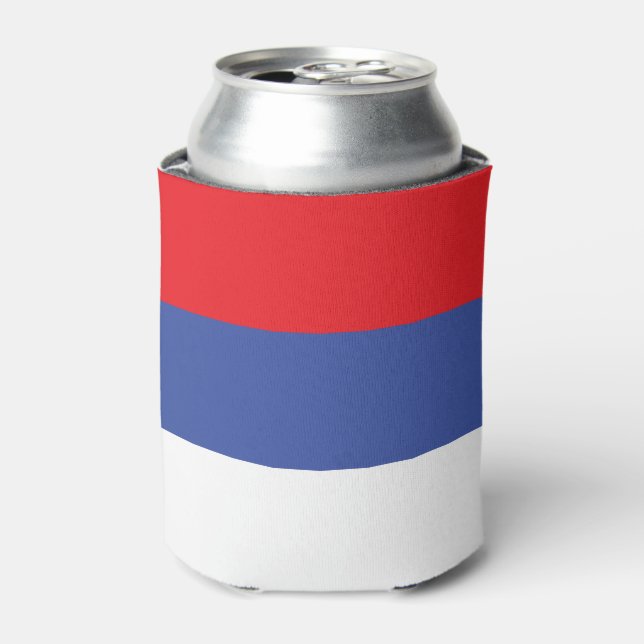 Republika Srpska Flag Can Cooler (Can Front)