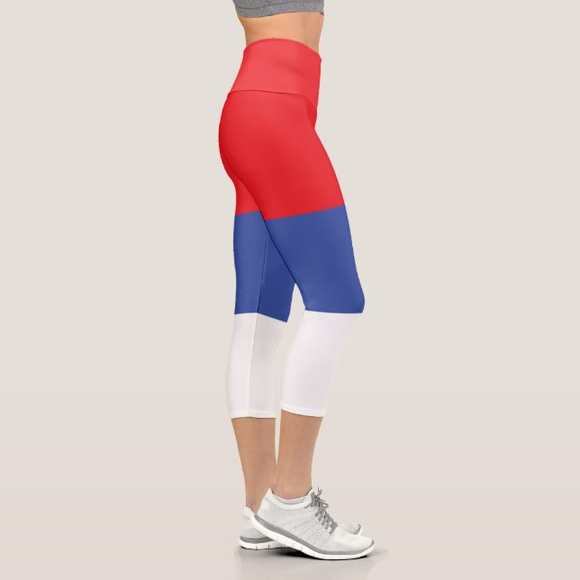 Republika Srpska Flag Capri Leggings (Right)