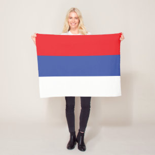 Republika Srpska Flag Fleece Blanket