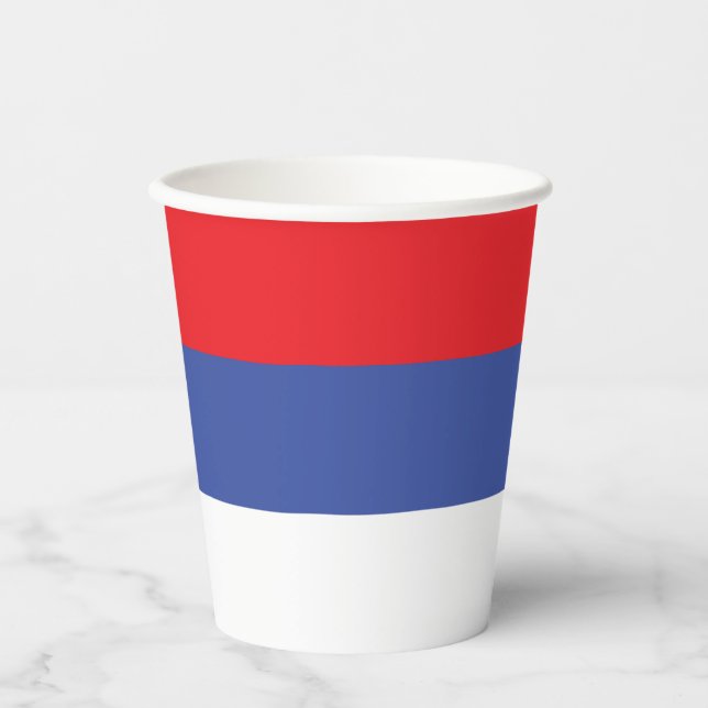 Republika Srpska Flag Paper Cups (Front)