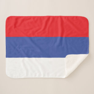 Republika Srpska Flag Sherpa Blanket