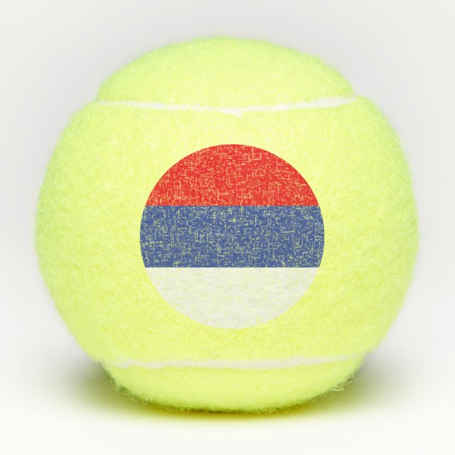 Republika Srpska Flag Tennis Balls (Front)