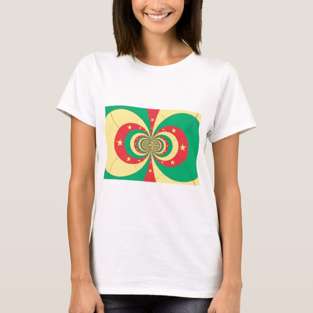 République du Cameroun five-pointed star design  T-Shirt (Front)