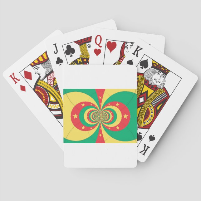 République du Cameroun five-pointed star Playing Cards (Back)