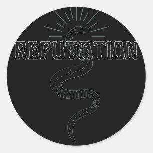 reputation snake comfort colours classic round sticker