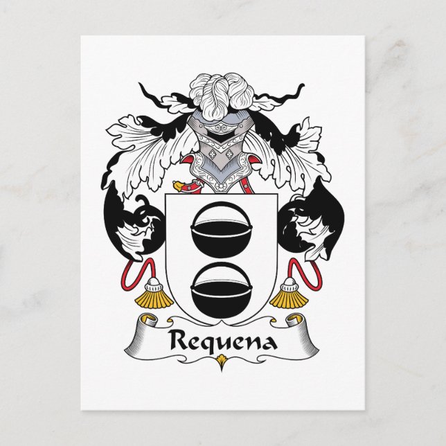 Requena Family Crest Postcard (Front)