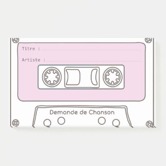 Request for Music "Cassette" Post-it Notes