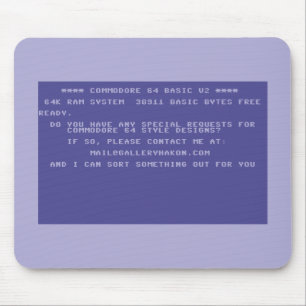 Request Your Custom Commodore 64 Design Mouse Mat