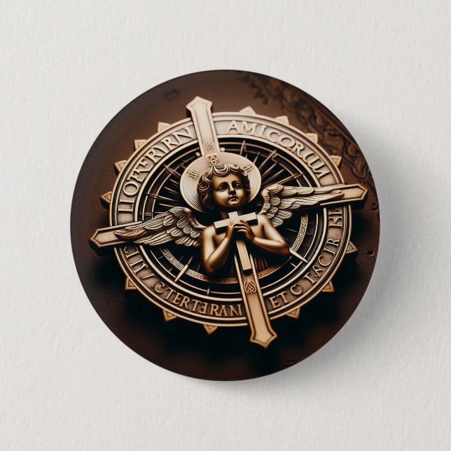 REQUIEM 6 CM ROUND BADGE (Front)