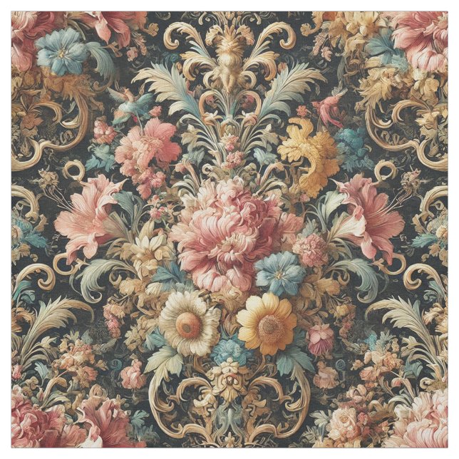 Requiem for Arcana – Gothic Statement Tile Fabric (Swatch)