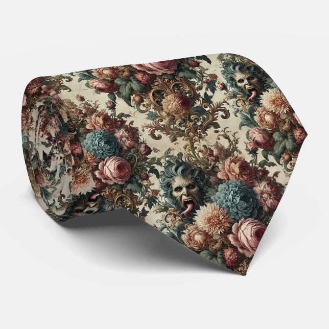 Requiem Rhapsody – Gothic Victorian Tie (Rolled)