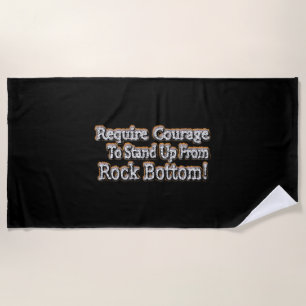 "Require Courage" Cute Design. Buy Now Beach Towel