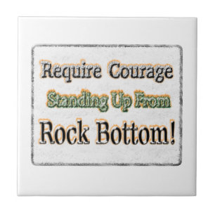 "Require Courage" Cute Design. Buy Now Tile
