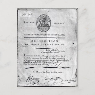 Requisition of the Committee of Public Postcard