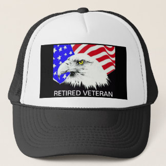 RERTIRED VETERAN TRUCKER HAT