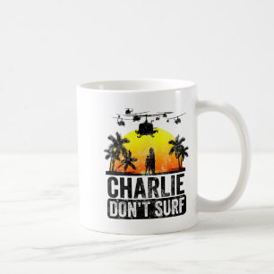 Rertro Vintage Charlie Dont Surf  Coffee Mug
