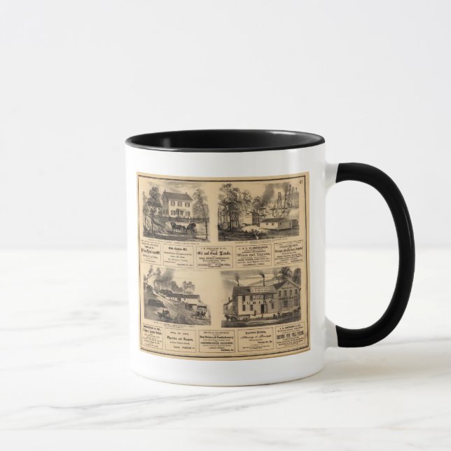 Res, oil works, bldg, Oil Creek, Rouseville Mug (Right)