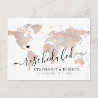 Rescheduled Postponed Destination Wedding Map