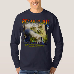 "Rescue 911" composite watercolor with a message T-Shirt