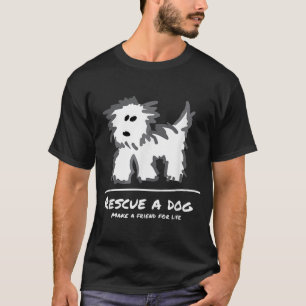 Rescue a Dog Don't Shop Adopt! Animal Lover T-Shirt