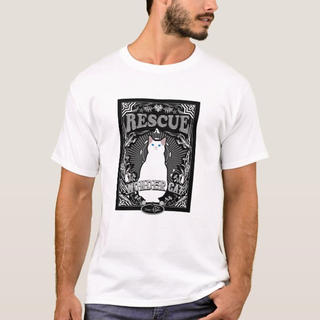 Rescue a Wonder Cat T-Shirt (Front)