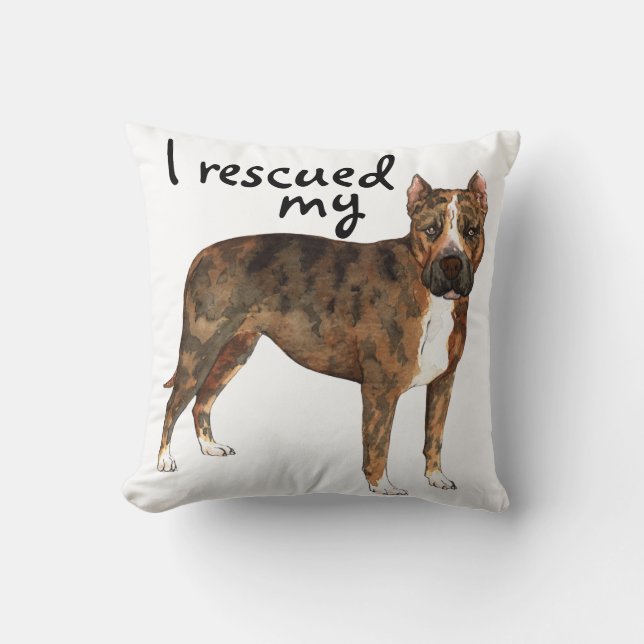 Rescue Am Staff Cushion (Front)