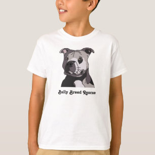 Rescue American Bulldog Pit Bull Terrier Portrait T-Shirt
