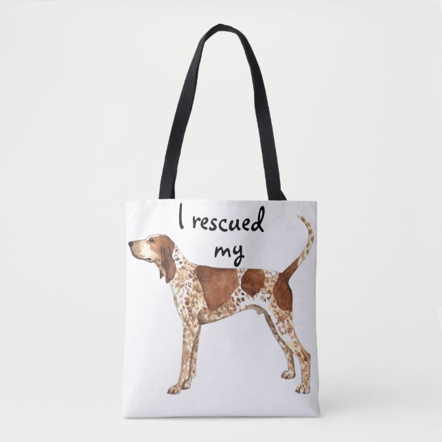Rescue American English Coonhound Tote Bag (Front)