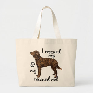 Rescue American Water Spaniel Large Tote Bag