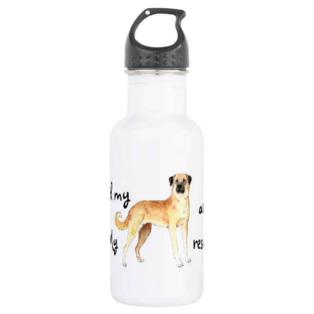 Rescue Anatolian Shepherd Dog 532 Ml Water Bottle (Front)