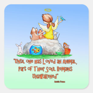 Rescue Angel Square Sticker