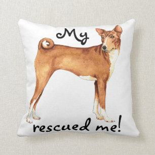 Rescue Basenji Cushion