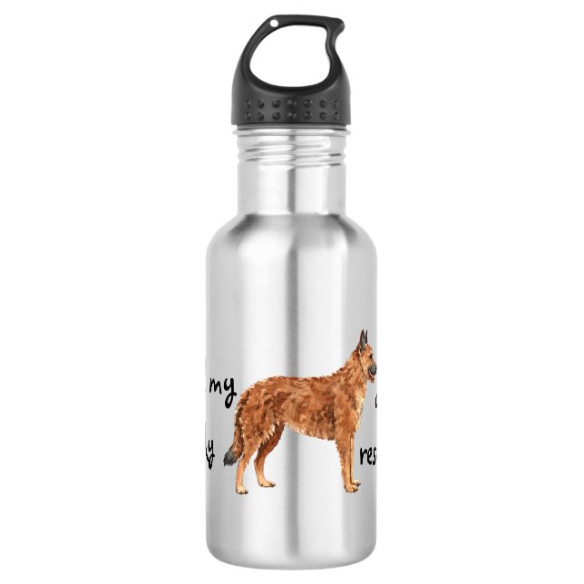 Rescue Belgian Laekenois 532 Ml Water Bottle (Front)