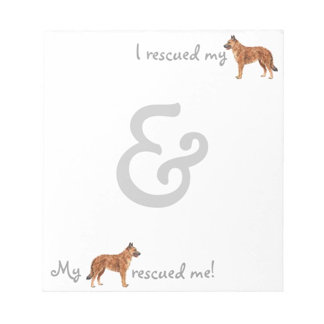 Rescue Belgian Laekenois Notepad (Front)