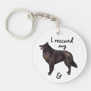 Rescue Belgian Sheepdog Key Ring