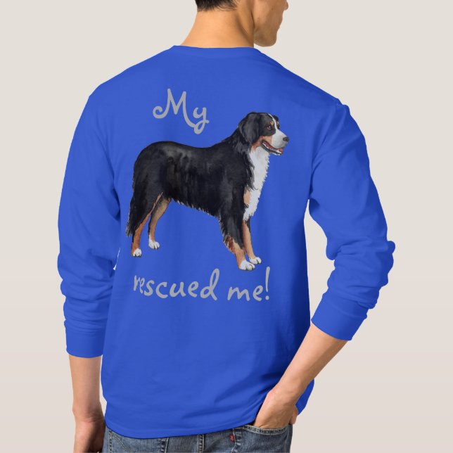 Rescue Bernese Mountain Dog T-Shirt (Back)