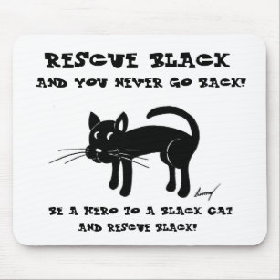 Rescue Black Cats Mousepad
